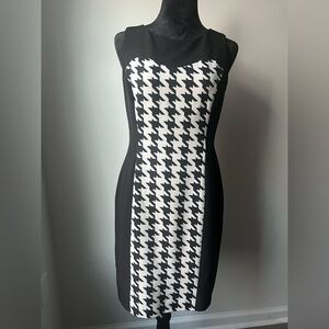Studio I Black & White Houndstooth dress